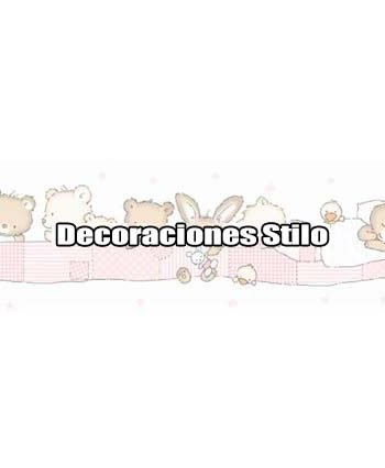 DSPIPC-0L41P - Papel Pintado Infantil Multicolor y Blanco Roto Ositos