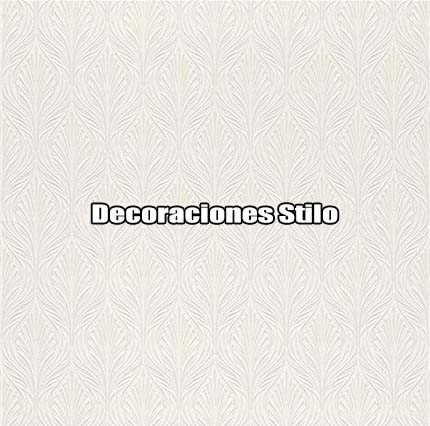DSPRA048L - Papel Pintado Hojas Gris, Brillo y Blanco Roto