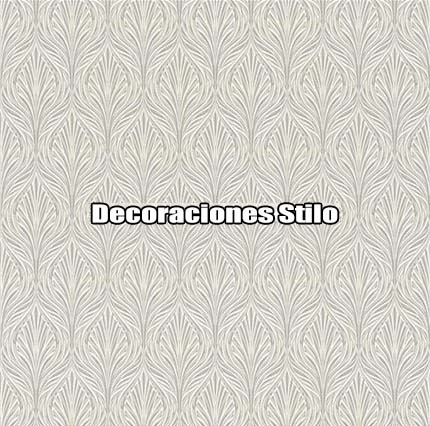 DSPRA049L - Papel Pintado Hojas Gris, Brillo y Marron