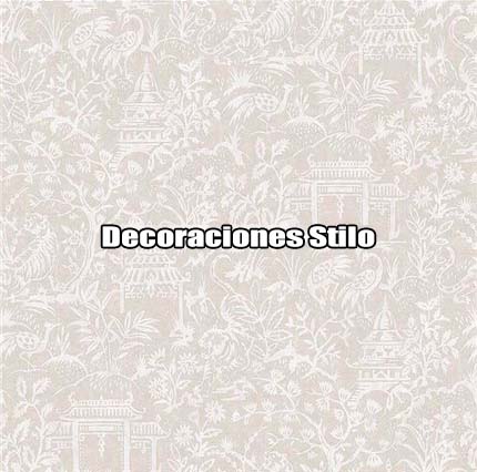 DSSEC150SH22556 - Papel Pintado Animales Blanco Roto y Beige