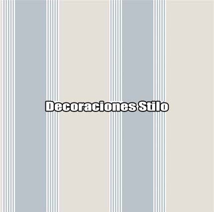 DSTHE288L76 - Papel Pintado Rayas Azul y Beige