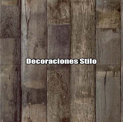 DSTRV186SH2255 - Papel Pintado Imitaciones Marron Madera