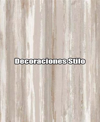 DSTXM244L32 - Papel Pintado Rayas Marron, Blanco Roto y Beige