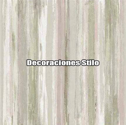 DSTXM244L35 - Papel Pintado Rayas Verde, Marron y Beige