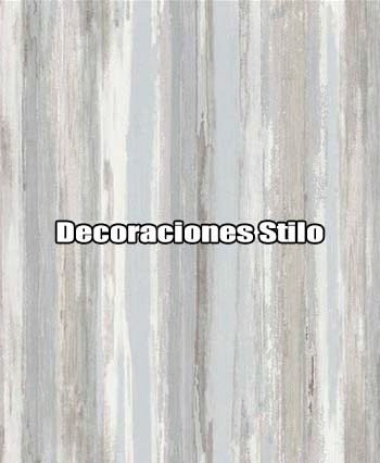 DSTXM244L36 - Papel Pintado Rayas Azul, Marron, Blanco Roto y Beige