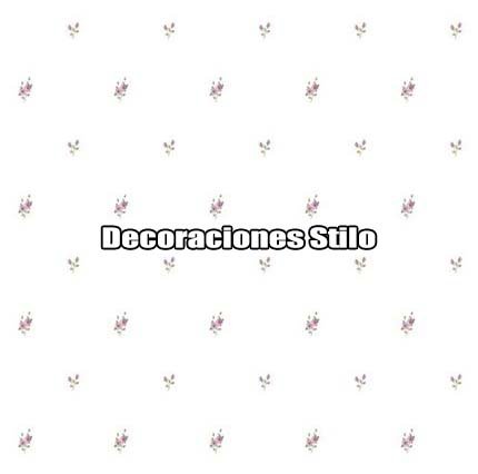 DSVAL172L51 - Papel Pintado Flores Rosa, Verde y Blanco