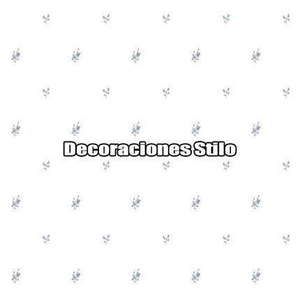 DSVAL172L52 - Papel Pintado Flores Azul, Beige y Blanco