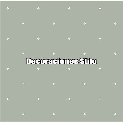 DSVAL172L61 - Papel Pintado Geométrico Blanco y Verde Topos