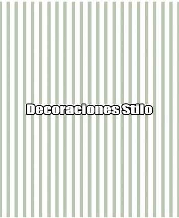 DSVAL172L72 - Papel Pintado Rayas Verde y Blanco
